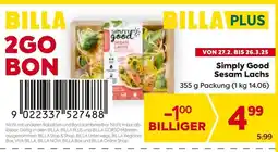 Billa Simply Good Sesam Lachs Angebot