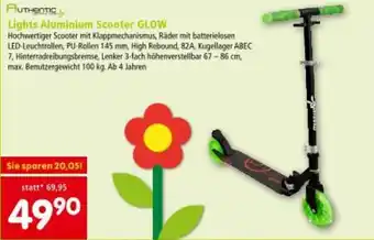 Interspar Lights Aluminium Scooter GLOW Angebot