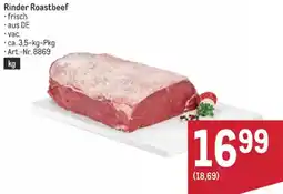 Metro Rinder Roastbeef Angebot