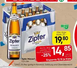 Spar Zipfer Märzen Angebot