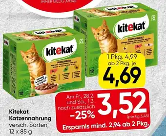 Spar Kitekat Katzennahrung Angebot