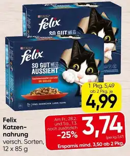 Spar Felix Katzen- nahrung Angebot