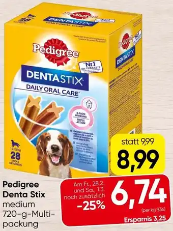 Spar Pedigree Denta Stix Angebot