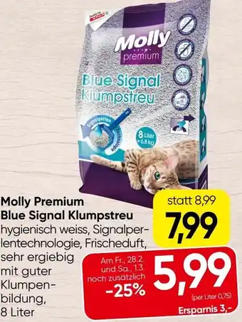 Spar Molly Premium Blue Signal Klumpstreu Angebot