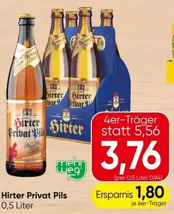 Spar Hirter Privat Pils Angebot