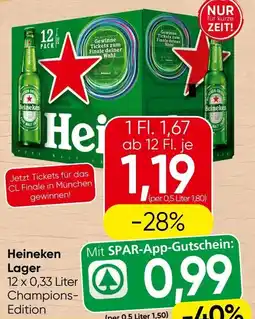 Spar Heineken Lager Angebot