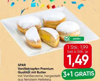 Spar SPAR Vanillekrapfen Premium Qualität mit Butter Angebot