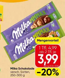 Spar Milka Schokolade Angebot