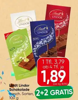 Spar Lindt Lindor Schokolade Angebot