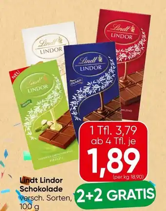 Spar Lindt Lindor Schokolade Angebot