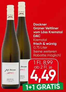 Spar Dockner Grüner Veltliner vom Löss Kremstal DAC Angebot