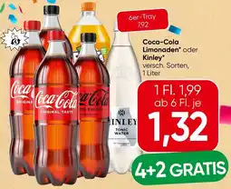 Spar Coca-Cola Limonaden oder Kinley Angebot