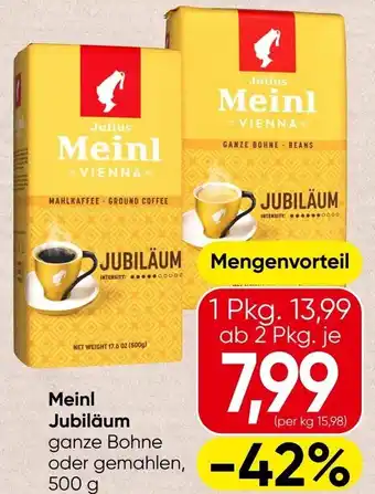 Spar Meinl Jubiläum Angebot