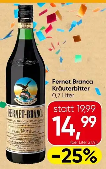 Spar Fernet Branca Kräuterbitter Angebot