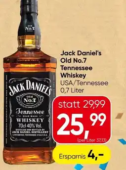 Spar Jack Daniel's Old No.7 Tennessee Whiskey Angebot