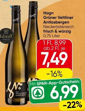 Spar Hagn Grüner Veltliner Antlasbergen Angebot