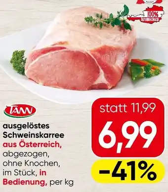 Spar Ausgelöstes Schweinskarree Angebot