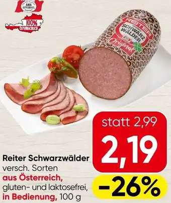 Spar Reiter Schwarzwälder Angebot