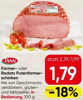 Spar Farmer- oder Radatz Putenfarmer- schinken Angebot