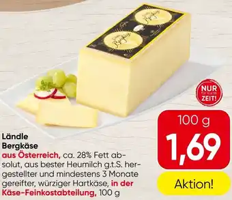 Spar Ländle Bergkäse Angebot