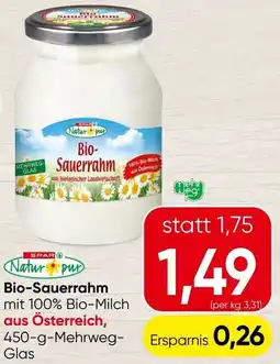 Spar Bio-Sauerrahm Angebot