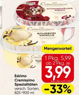 Spar Eskimo Cremissimo Spezialitäten Angebot