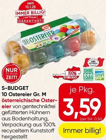 Spar 10 Ostereier Gr. M Österreichische Oster- eier Angebot