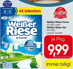 Spar Pulver oder Weißer Riese Gel Angebot