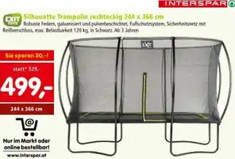 Interspar Silhouette Trampolin rechteckig Angebot