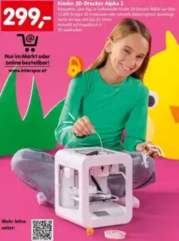 Interspar Kinder 3D-Drucker Alpha 2 Angebot