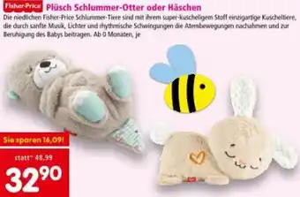 Interspar Plüsch Schlummer-Otter oder Häschen Angebot