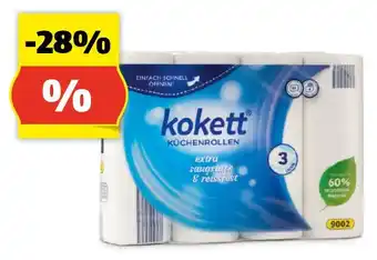 Hofer KOKETT Küchenrolle, 4 x 64 Blatt Angebot