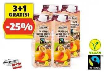 Hofer RIO D’ORO Fairtrade Saft Orange-Mango-Maracuja, 1 l Angebot