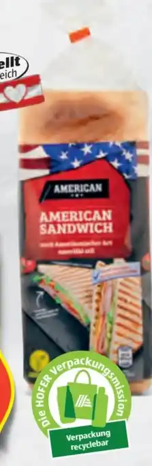 Hofer American Sandwich Angebot