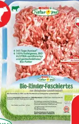 SPAR Gourmet Spar Natur pur Bio-Rinderfaschiertes Angebot