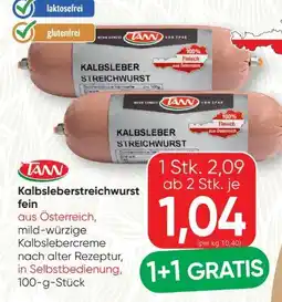 SPAR Gourmet Tann Kalbsleberstreichwurst Angebot