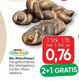 SPAR Gourmet Spar Natur pur Bio-Mohnflesserl Angebot