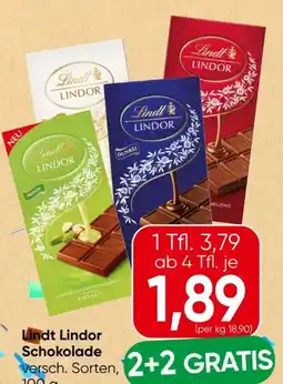 Spar Lindt Lindor Tafel Angebot