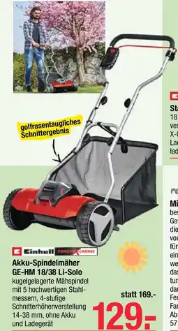 Maximarkt Akku-Spindelmäher Angebot