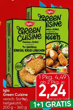 Eurospar Iglo Green Cuisine Angebot