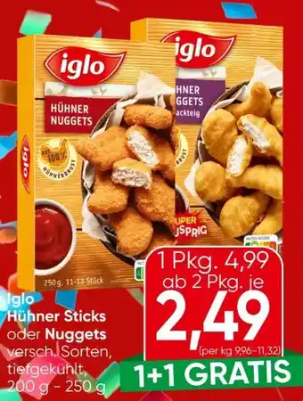 Eurospar Iglo Hühner Sticks Angebot