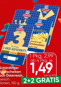 Eurospar Schärdinger Käsescheiben Angebot