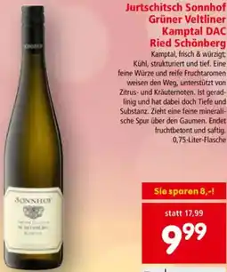 Interspar Jurtschitsch Sonnhof Grüner Veltliner Kamptal DAC Ried Schönberg Angebot