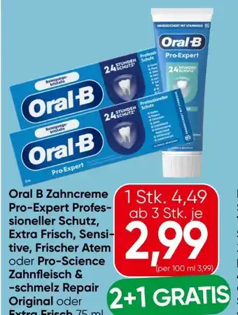 Eurospar Oral-B Zahncreme Pro Expert Angebot