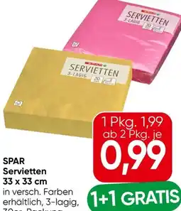 Eurospar Spar Servietten Angebot