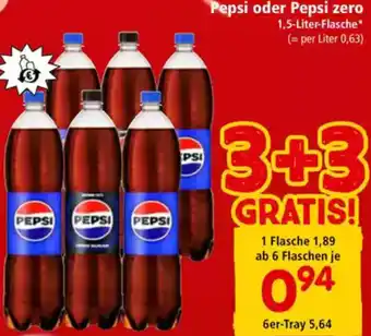 Interspar Pepsi oder Pepsi zero Angebot