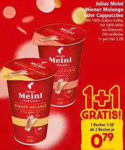 Interspar Wiener Melange oder Cappuccino Angebot