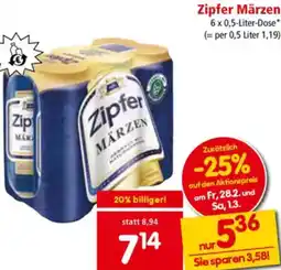 Interspar Zipfer Märzen Angebot