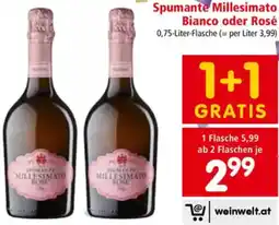 Interspar Millesimato Bianco oder Rosé Angebot