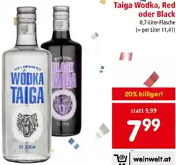 Interspar Taiga Wodka, Red oder Black Angebot